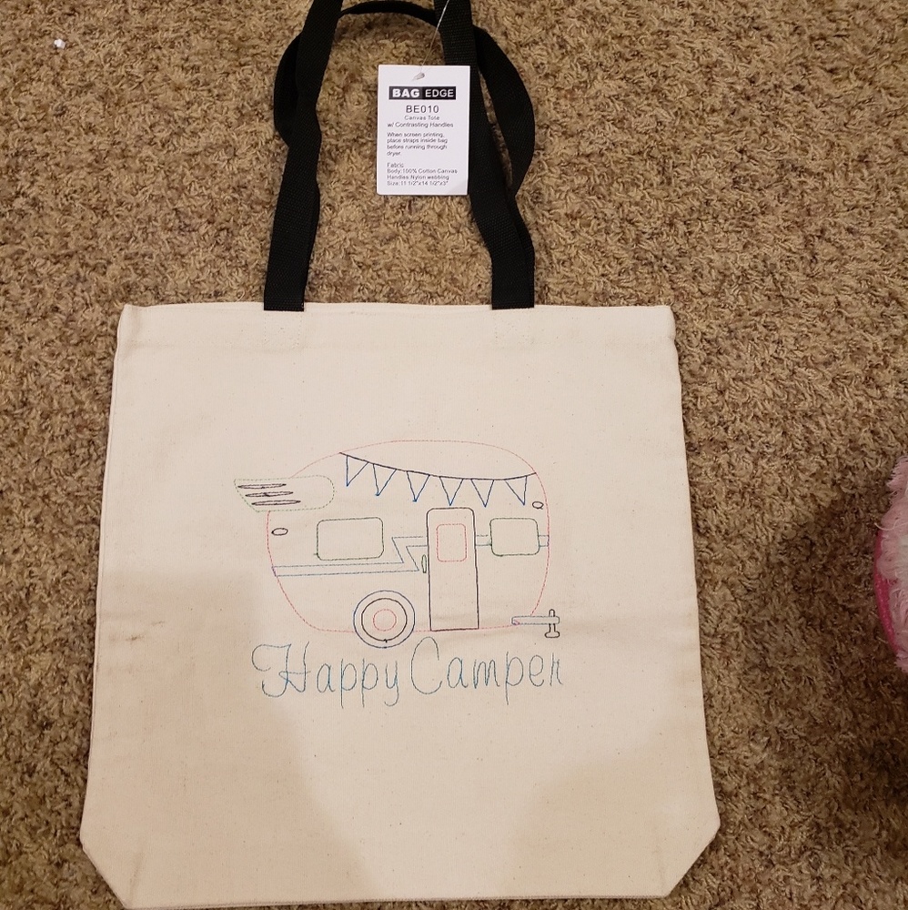 Happy Camper Canvas Bag